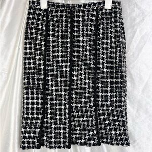 Grace Elements Black & White Tweed Short Skirt Size 10